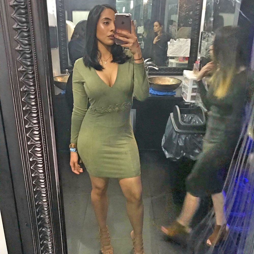 Suede dress